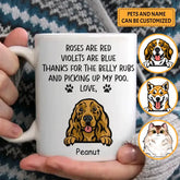 Merci d'avoir pris soin de moi - Tasse personnalisée pour les amoureux des animaux
